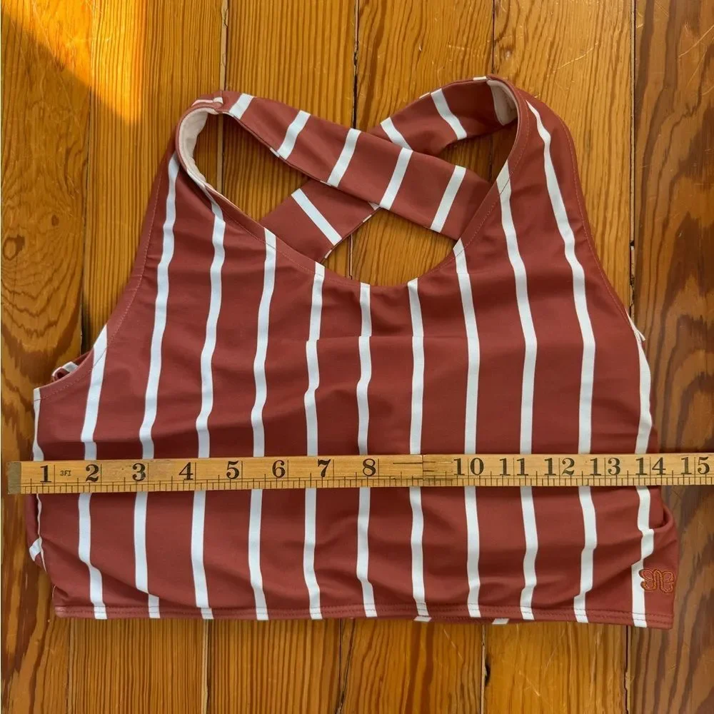 Albion Striped Bikini Top